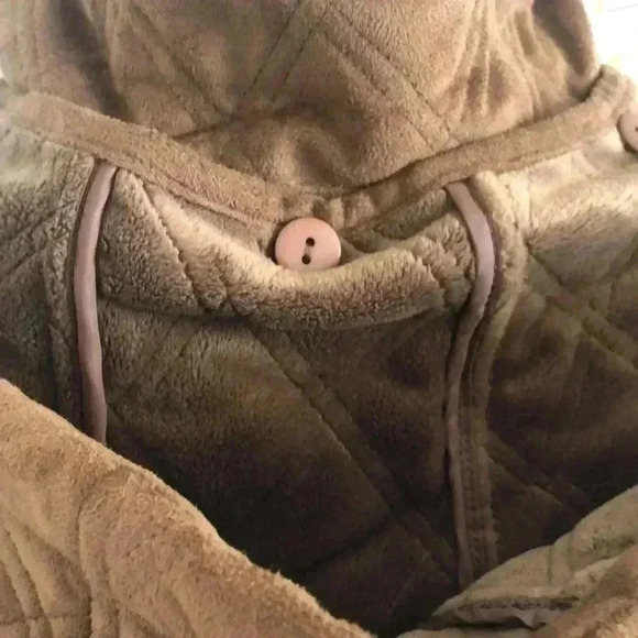 Appleseed’s faux suede hooded coat. - Picture 7 of 12